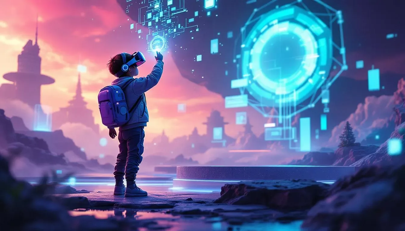 Une illustration de la réalité mixte et son impact sur l'autonomie des enfants.