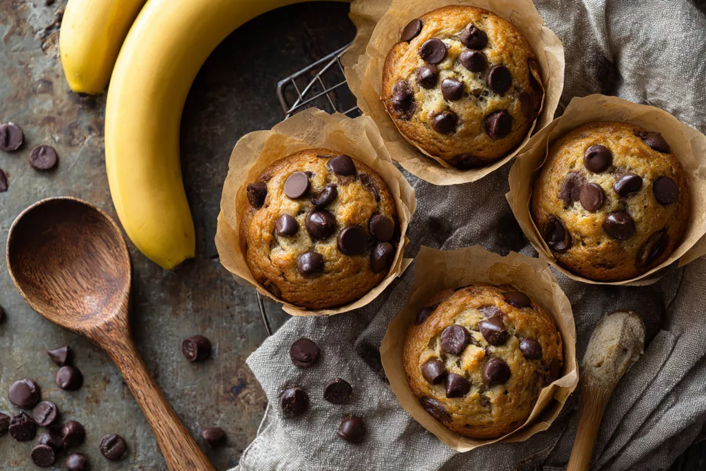 muffins aux pepites de chocolat