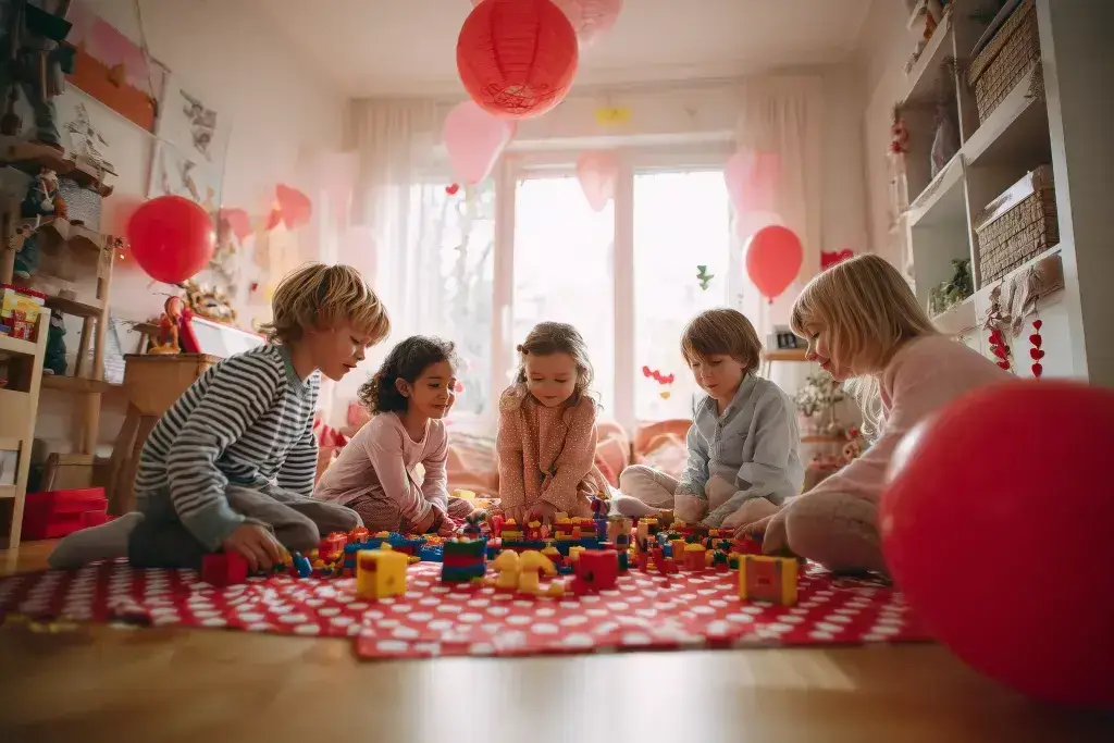 Fête d'anniversaire à la maison 