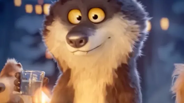 Le loup d'Intermarché mal-aimé ous la neige - animation 3D Illogic Studios
